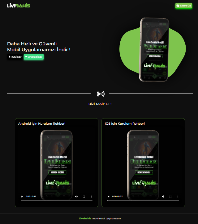 Livebahis Mobil Uygulama